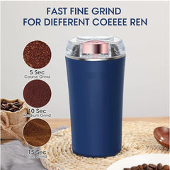 Mini Electric Grinder | Portable Coffee Bean & Spices Grinder | Powerful Small Mixer for Home & Office