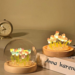 DIY Flower Dome LED Night Lamp Decorative Table Light Kit