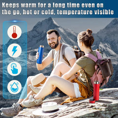 0726 Smart Vacuum Insulated Water Bottle With Led Temperature Display