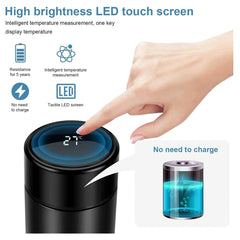 0726 Smart Vacuum Insulated Water Bottle With Led Temperature Display