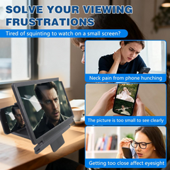 3D HD Mobile Phone Screen Magnifier & Video Amplifier | Portable Movie & Video Viewing Stand for Smartphones (1 Pc)