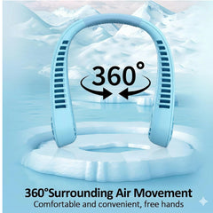 Rechargeable Hanging Neck Fan – Hands-Free Portable Cooling Fan (1 Pc)