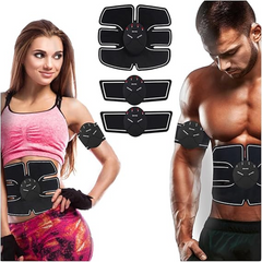 6 Pack ABS Stimulator Wireless Abdominal & Muscle Exerciser | EMS Body Massager | Fitness Abs Training Device for Muscle Toning