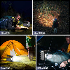 Outdoor Rechargeable LED Flashlight with COB Side Light – Multi-Mode High Brightness Camping & Fishing Torch (1 Pc)