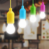 LED Pull Cord Light Bulb – Battery Operated Hanging LED Pendant Light for Closet, Camping & Emergency (1 Pc)