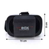 VR Box headset showing adjustable strap and soft eye padding for smartphone virtual reality