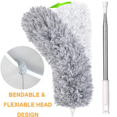 Extendable Microfiber Duster with Bendable Head – Ceiling & Fan Cleaning Brush