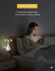 LED Dream Night Light with Auto Sensor, Multicolor Mushroom Plug Lamp