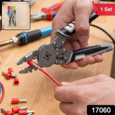 Multifunction Wire Crimping Pliers Tool Kit With Cutter And Connectors (1 Set)