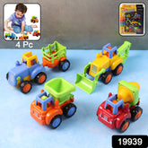 Funwoods Construction Vehicle Toy Set For Kids (4 Pc)