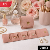 Compact Foldable Jewelry Storage Pouch Wallet (1 Pc)