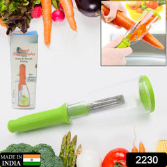 Smart Vegetable Peeler – Mess-Free with Container | Quickslice
