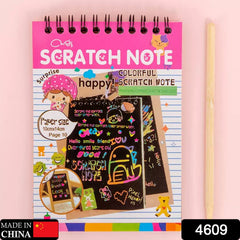 Rainbow Art Scratch Book – 10 Pages & Tool | Colorful Creations