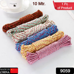 Heavy Duty Nylon Clothesline - Sturdy 10 Meter Drying Rope