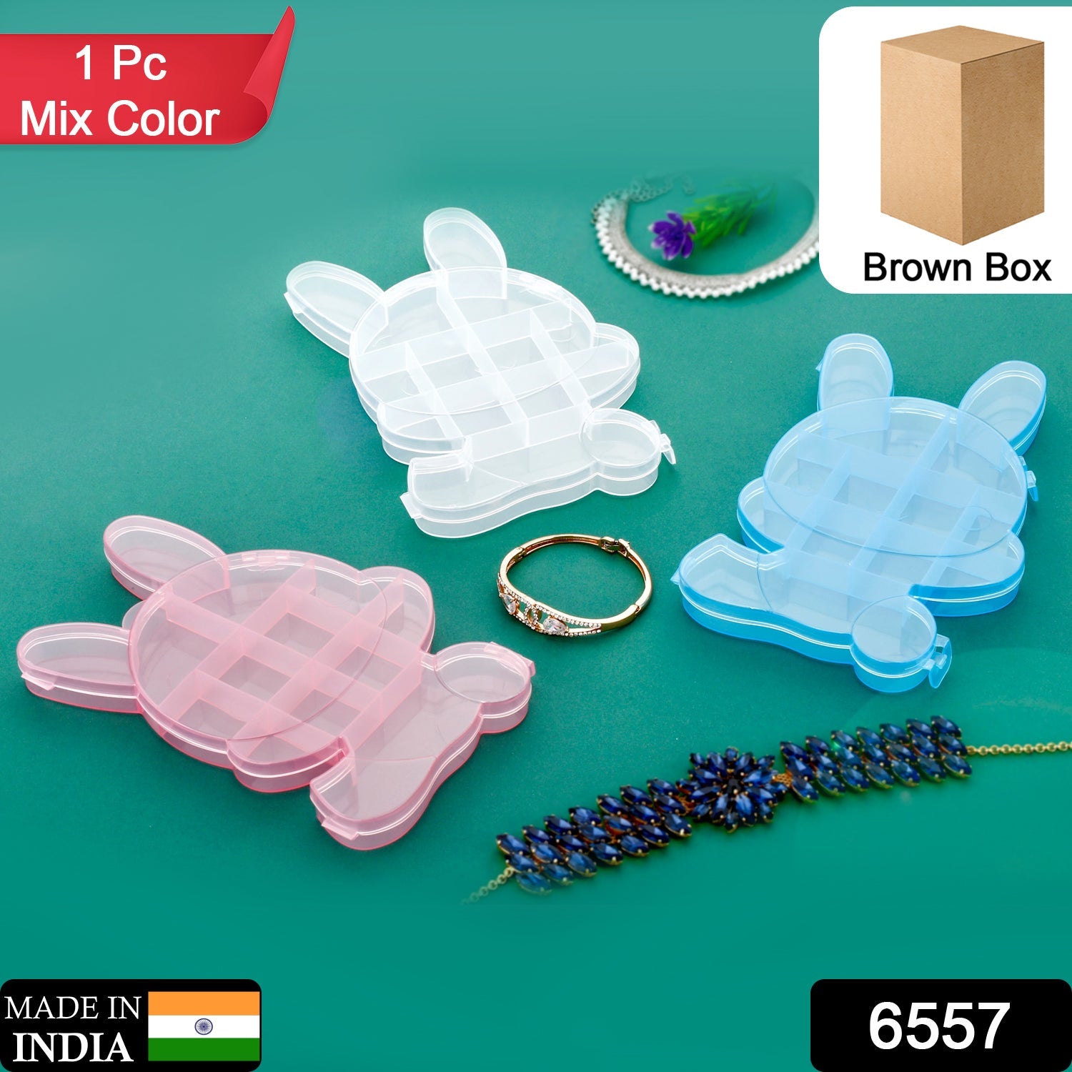 Bear Jewelry Organizer – Clear ABS Plastic Storage Box | Organivo