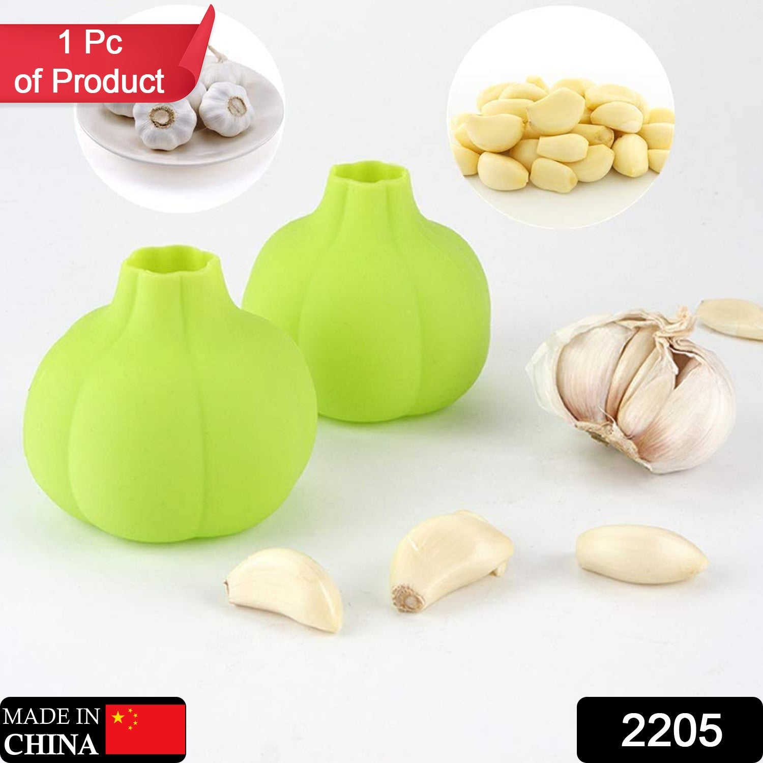 Silicone Garlic Peeler – Easy Ginger & Garlic Peeling | Quickslice