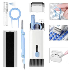 6462 7 In 1 Electronic Cleaner Kit Cleaning Kit For Monitor Keyboard Airpods Screen Dust Brush Including Soft Sweep Swipe Airpod Cleaner Pen Key Puller And Spray Bottle