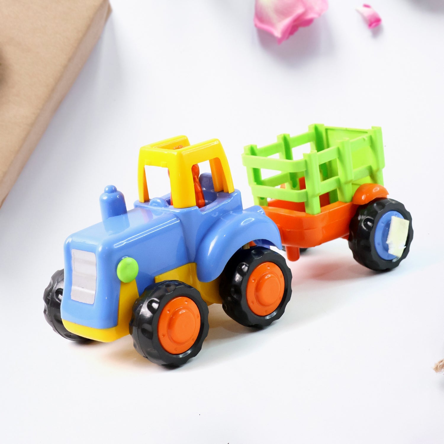 Construction Vehicle Toy Set – 4-Piece Durable Mini Trucks for Kids