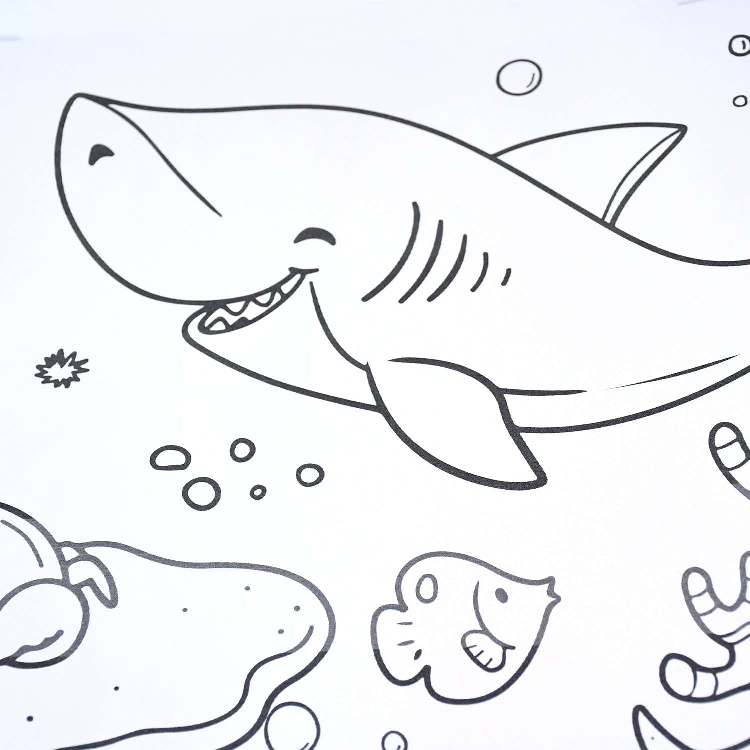 Educational Coloring Roll – Giant Ocean-Themed Art Paper for Kids