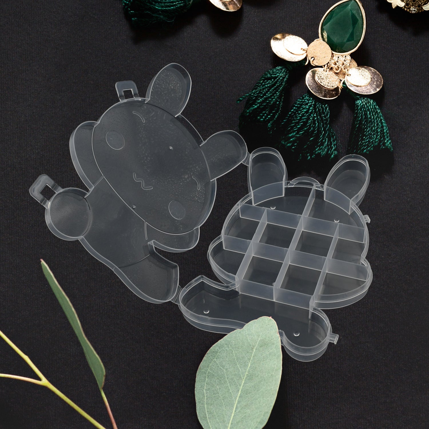 Bear Jewelry Organizer – Clear ABS Plastic Storage Box | Organivo