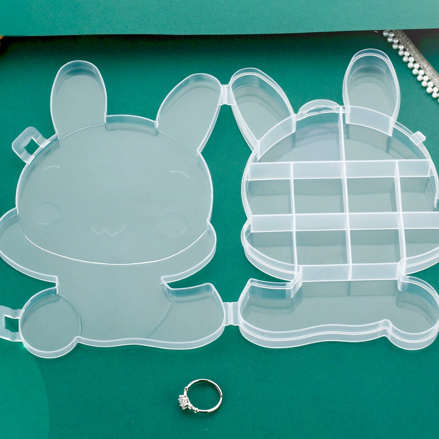 Bear Jewelry Organizer – Clear ABS Plastic Storage Box | Organivo