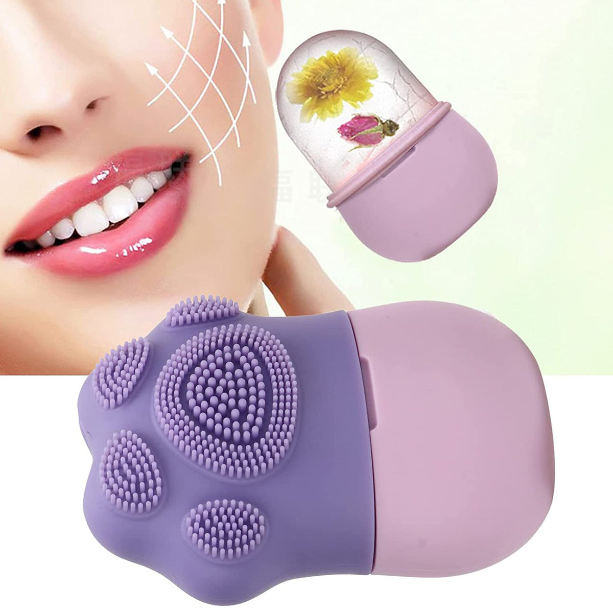 Non-Slip Silicone Ice Roller for Soothing Face & Body