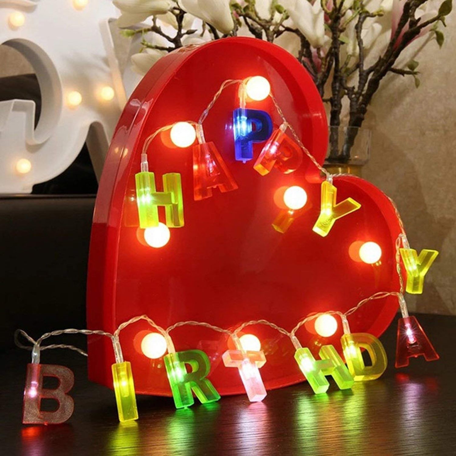 Happy Birthday LED String Lights – Battery Operated Multicolour | Indo Glow