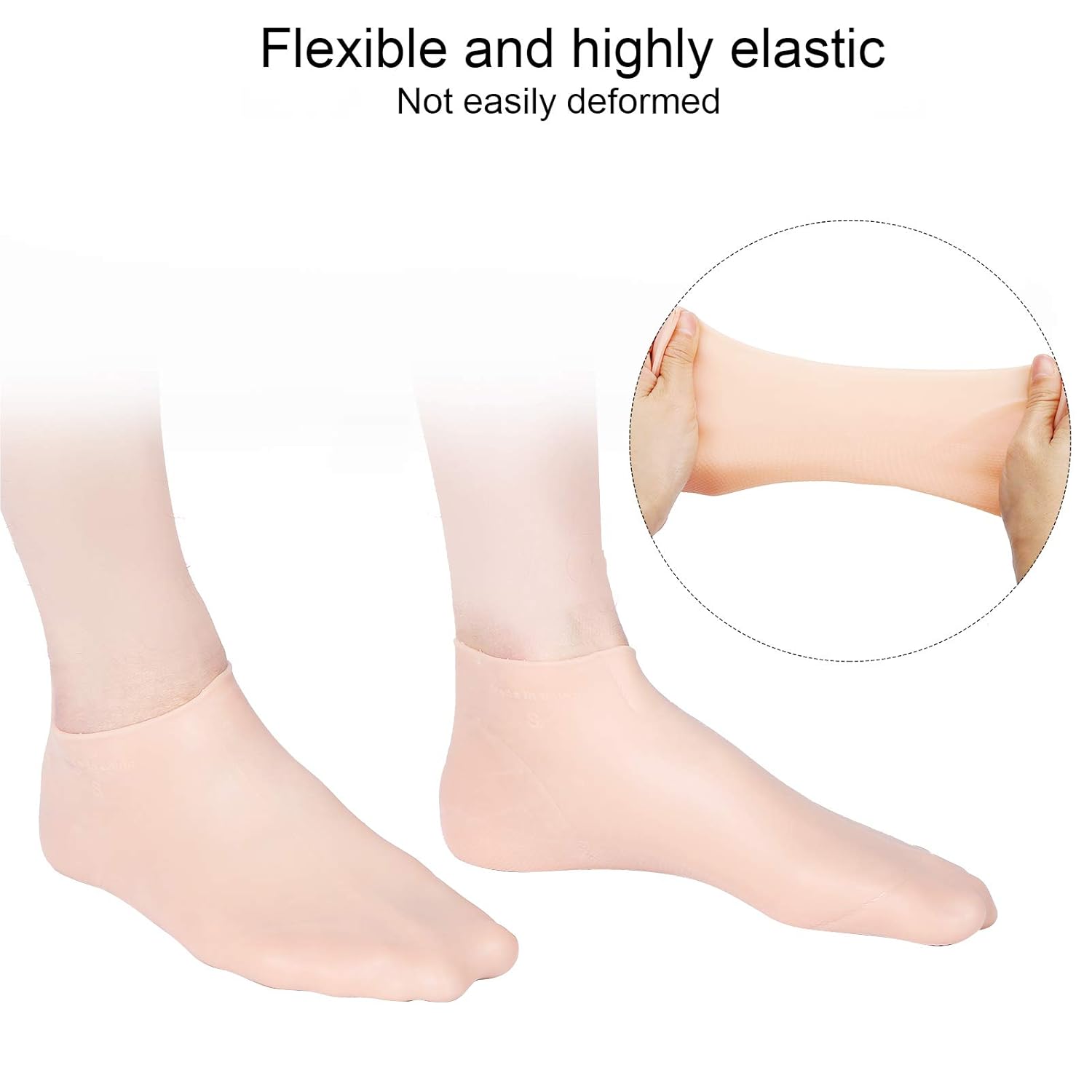 Hydra glow foot wrap silicone moisturizing socks for deep hydration of dry feet.