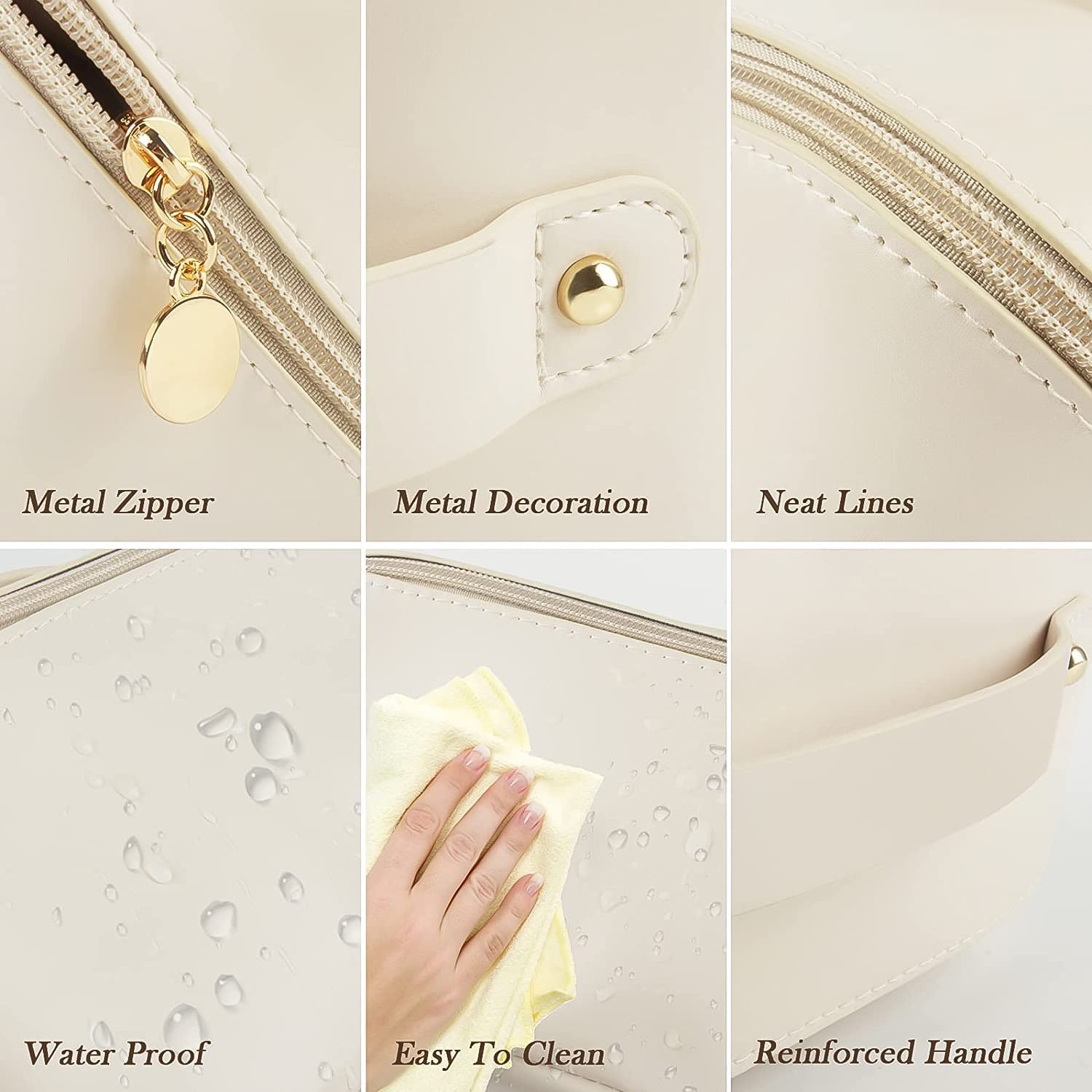 Travel Makeup Organizer – Waterproof Compact Cosmetic Pouch