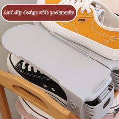 Adjustable Shoe Organizer – Folding Space Saver | Velvet Organizers