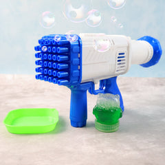 Bubble Gun for Kids – 32 Holes, Powerful Blaster | Play & Move