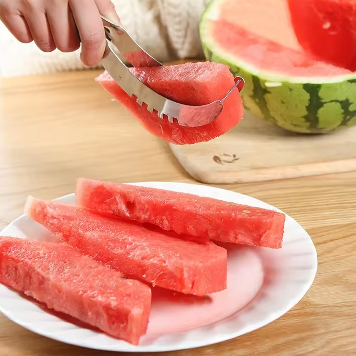 Watermelon Slicer – 3-in-1 Stainless Steel Tool | Quickslice