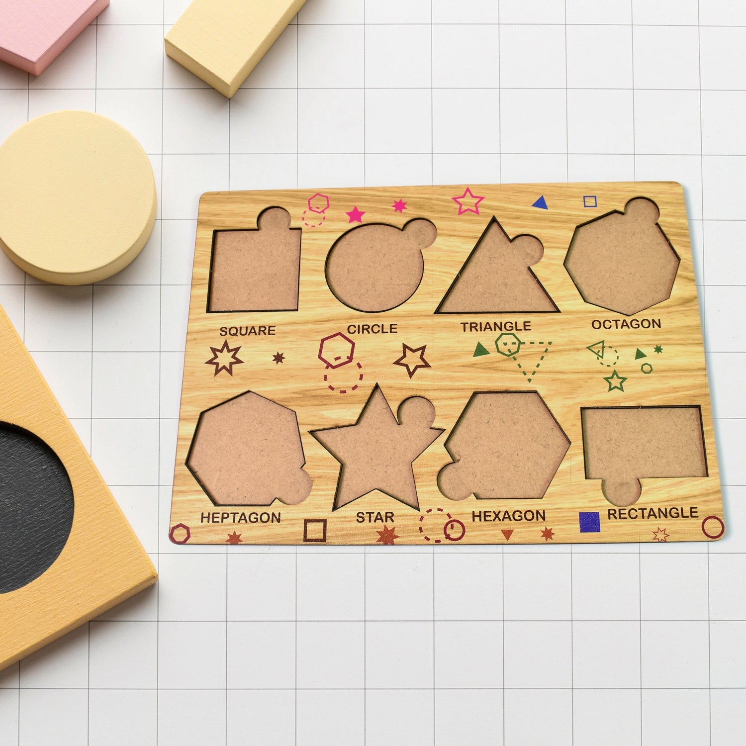 Wooden Triangle Puzzle – Educational Toy for Kids | Inventive Play
