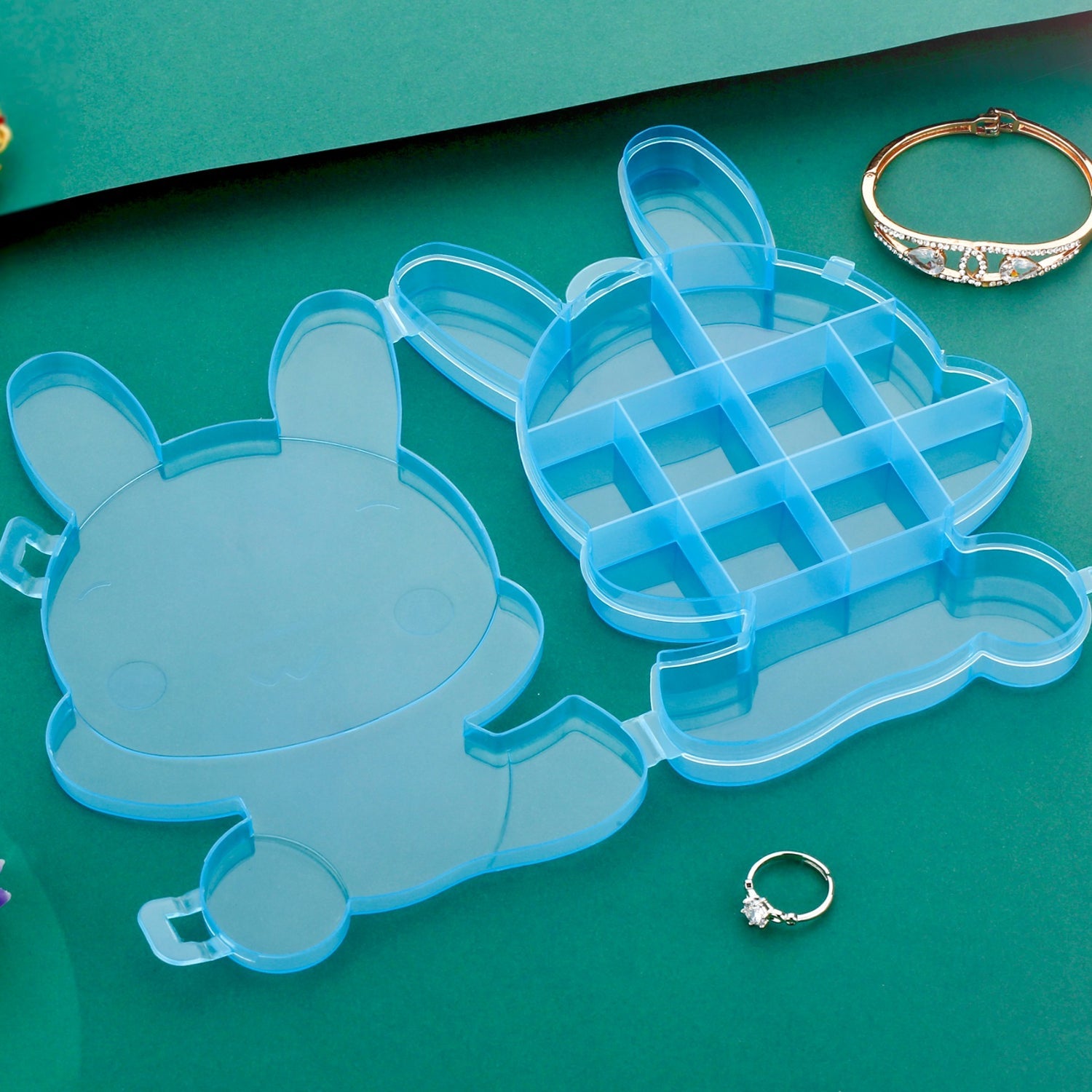 Bear Jewelry Organizer – Clear ABS Plastic Storage Box | Organivo