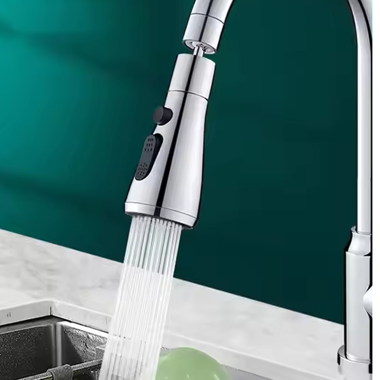 Kitchen Faucet Sprayer – 3-Function Pull Down