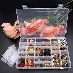 Plastic Organizer Box – 36 Grids, Adjustable Dividers | Organivo