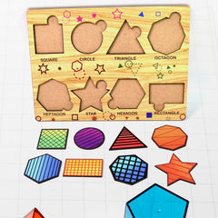 Wooden Triangle Puzzle – Educational Toy for Kids | Inventive Play
