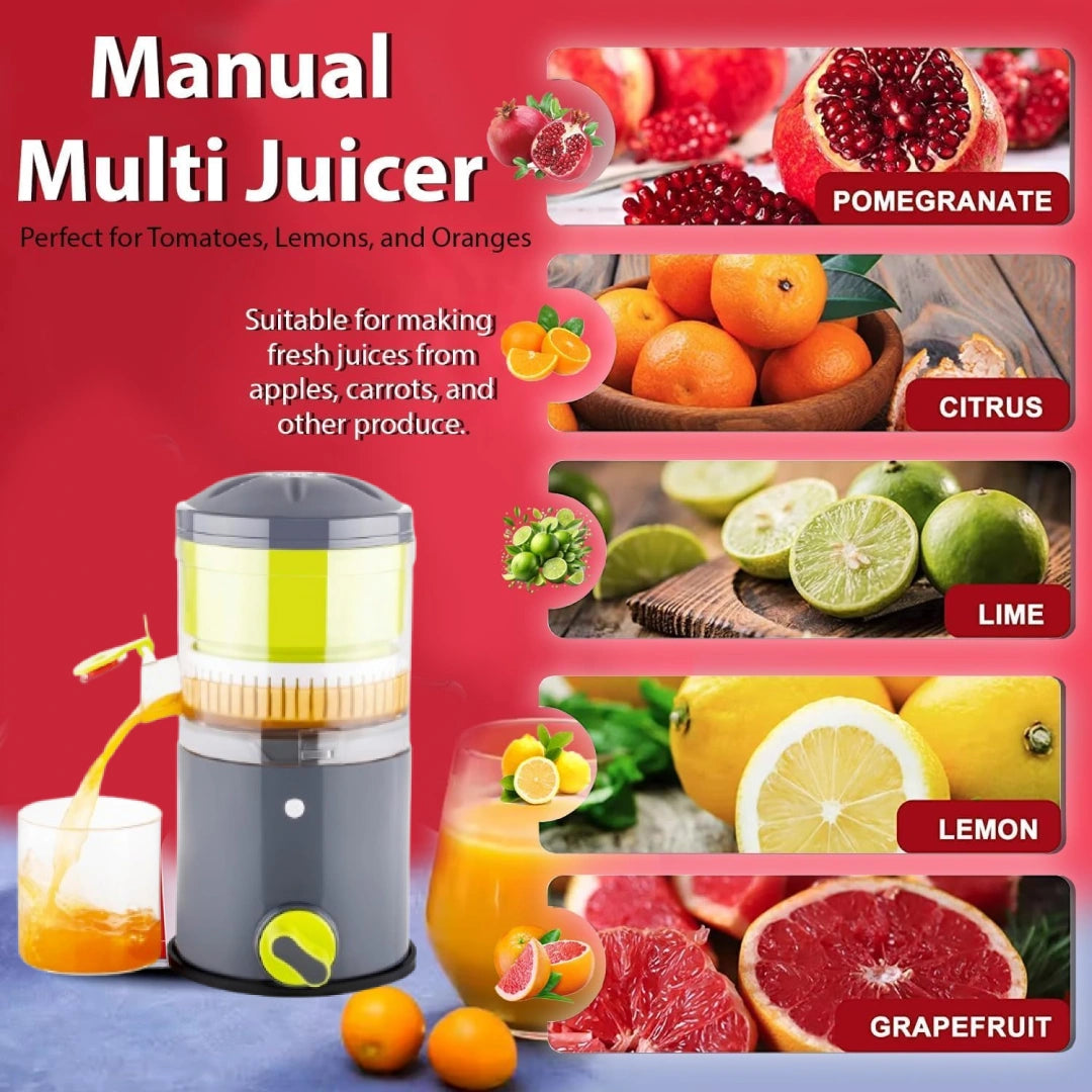 Ritu Hand Operated Compact Manual Juicer (Multicolor  1 Pc)