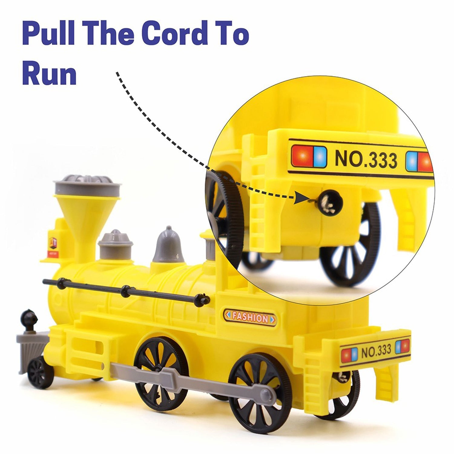 Pull Back Train Toy – LED Lights & Safe Play for Kids | Aditi