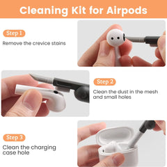 6462 7 In 1 Electronic Cleaner Kit Cleaning Kit For Monitor Keyboard Airpods Screen Dust Brush Including Soft Sweep Swipe Airpod Cleaner Pen Key Puller And Spray Bottle