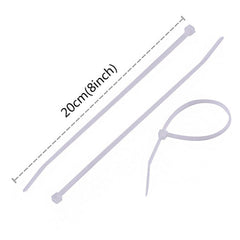 A detailed diagram illustrating the 3.2mm width and 200mm length of the cable ties.