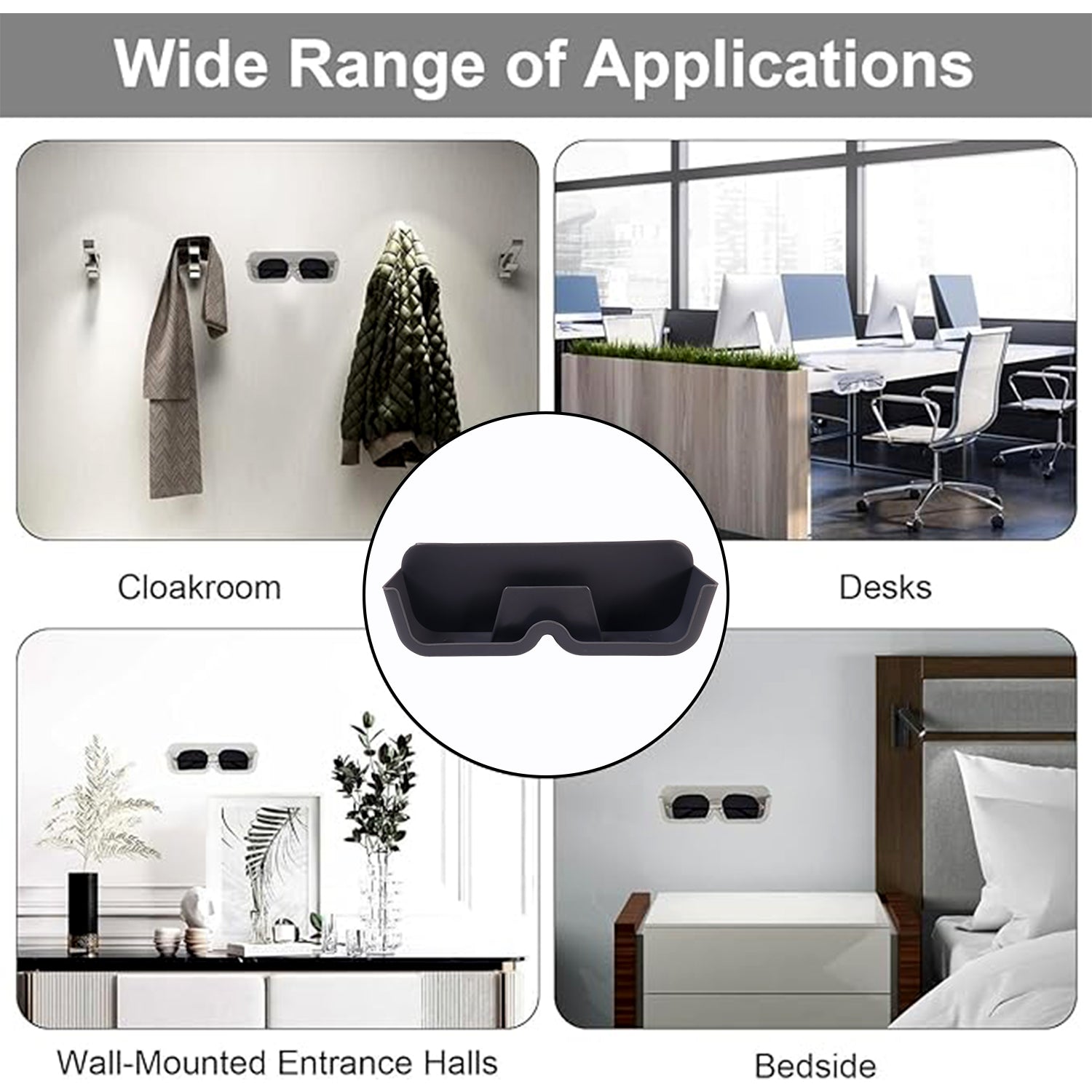 Wall Mounted Sunglasses Holder – Durable ABS & Easy Install