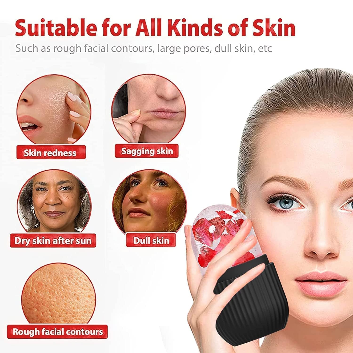 Face Ice Roller – Reduce Puffiness & Swelling | Velvet Wellness