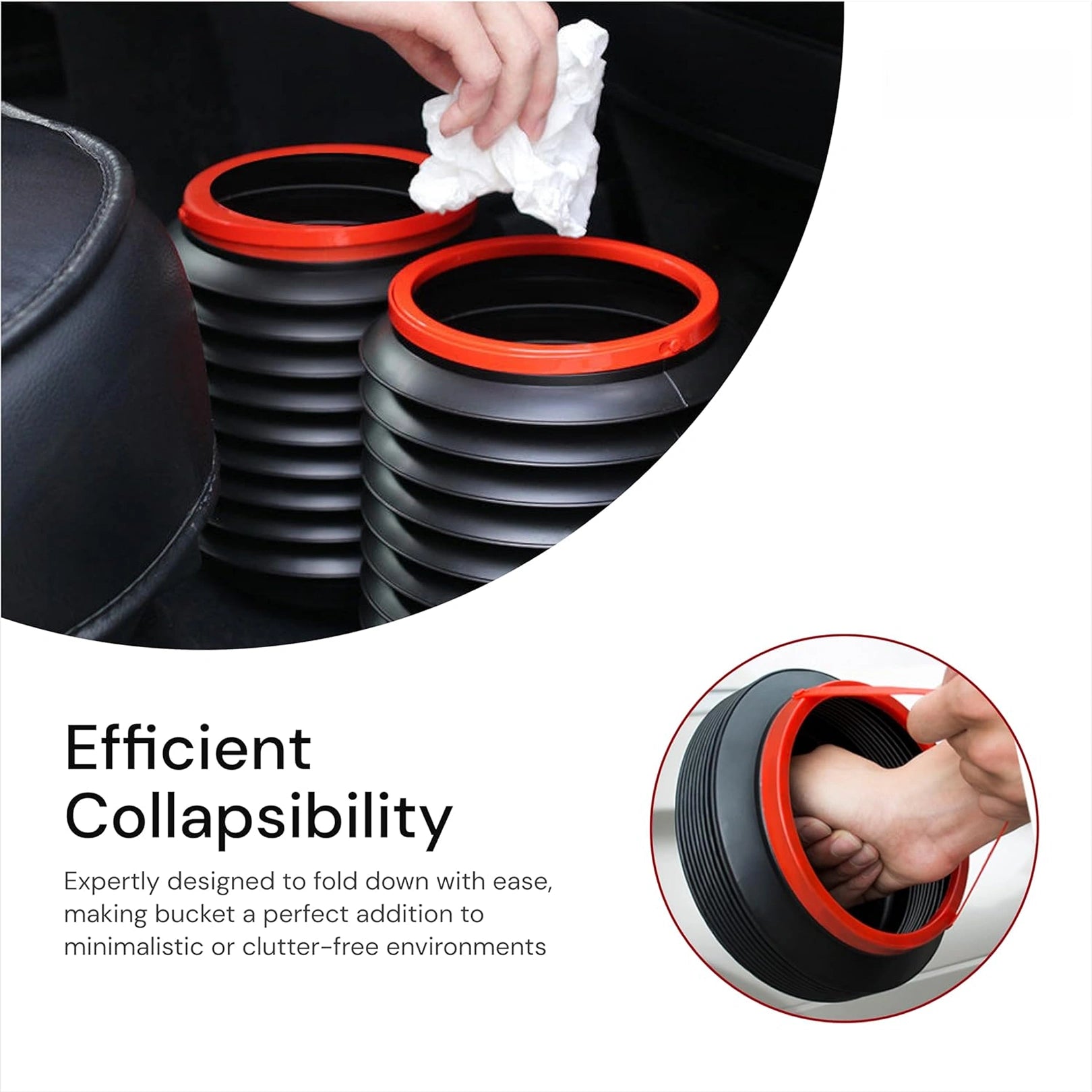 Foldable Storage Bucket for Home, Kitchen, Car, and Outdoor Use | Compact & Durable Multiuse Water Container 4L Capacity