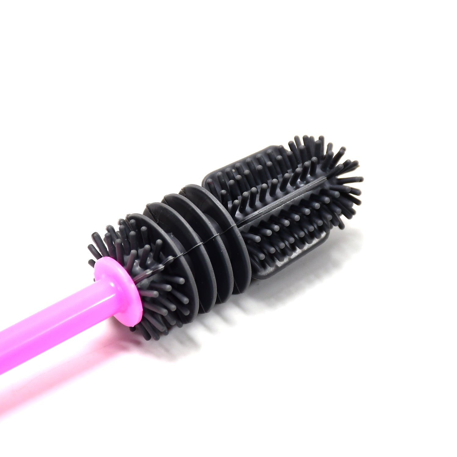 Bottle Cleaning Brush – Long Handle Silicone for Narrow Neck | Velvet Wipe