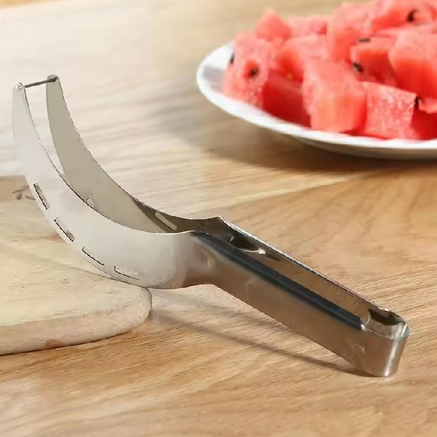 Watermelon Slicer – 3-in-1 Stainless Steel Tool | Quickslice