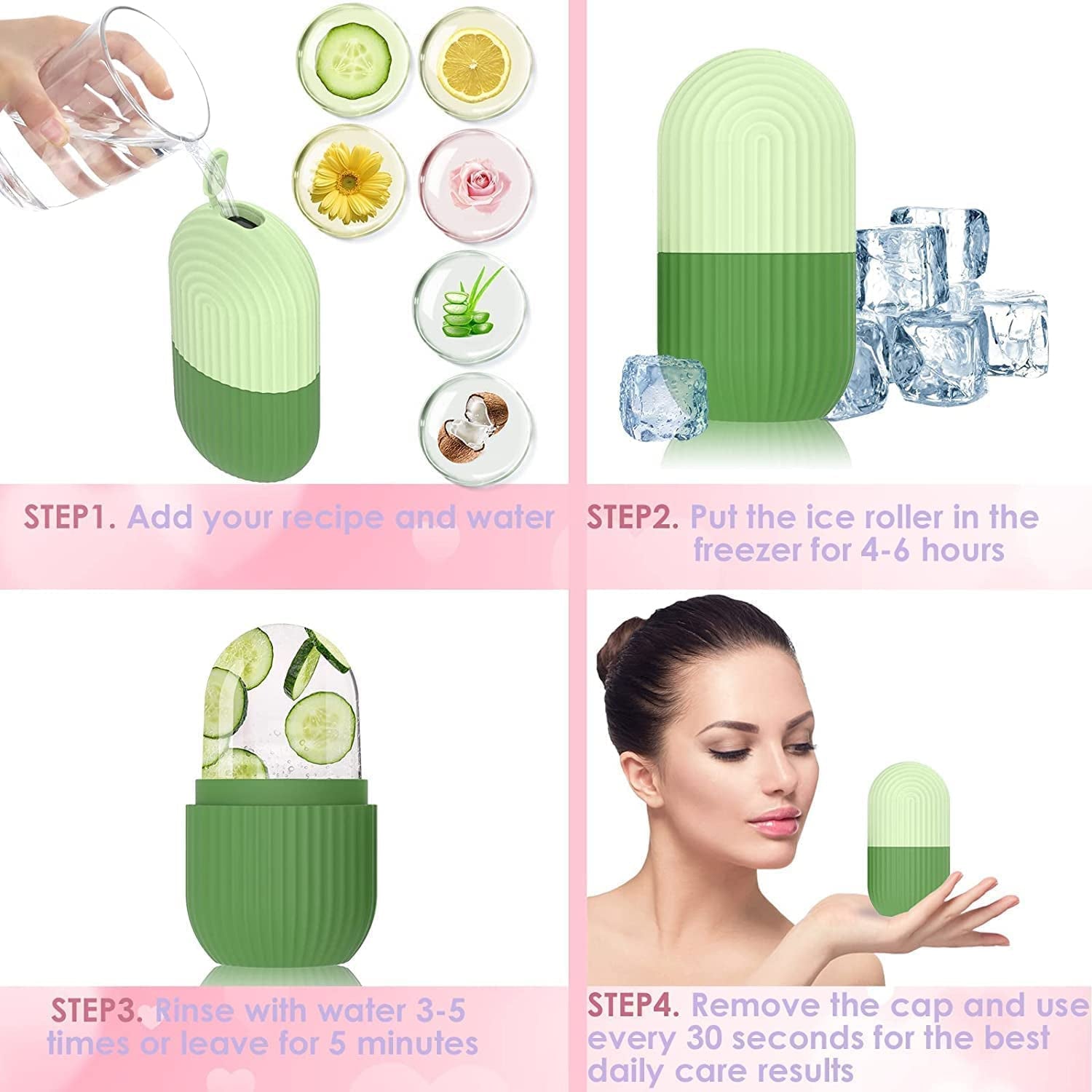 Ice Roller for Face – Reusable Facial Massager | GlowForm