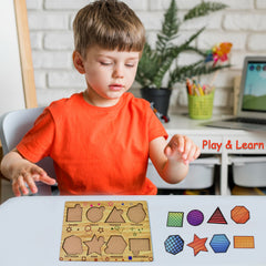 Wooden Triangle Puzzle – Educational Toy for Kids | Inventive Play