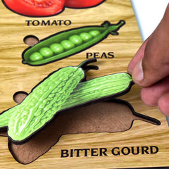 Wooden Vegetable Puzzle – Educational Toy for Toddlers | Inventive Play