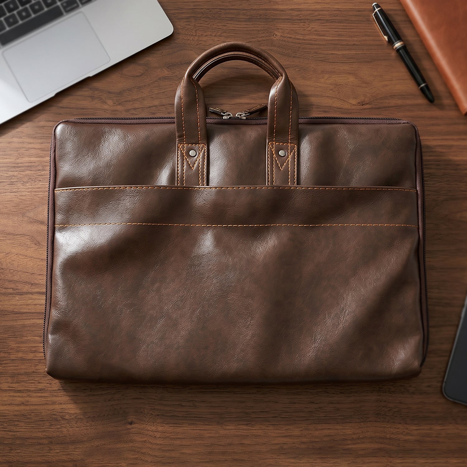 Leather Laptop Bag – Stylish & Durable Office Briefcase
